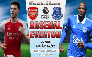 Nhận định đặc biệt Arsenal vs Everton