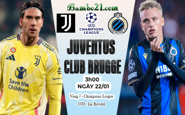 Nhận định Club Brugge vs Juventus