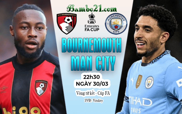 Nhận định Bournemouth vs Man City